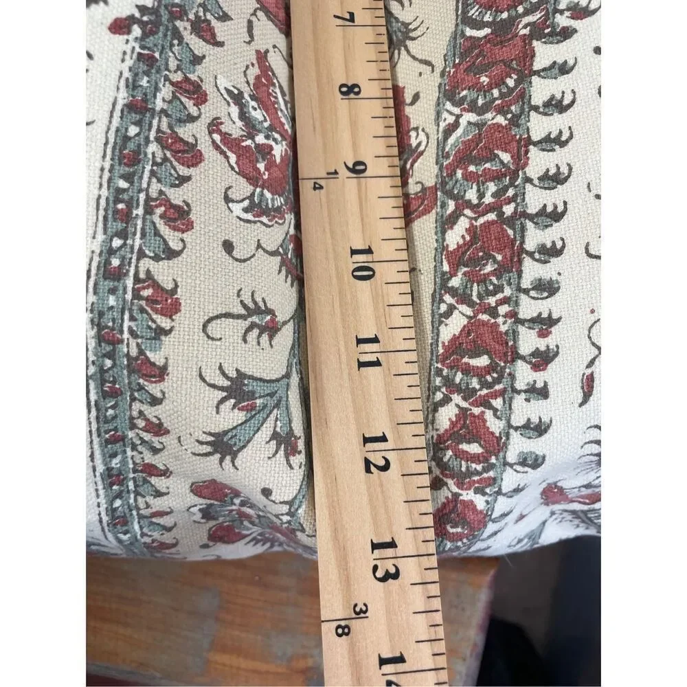 POTTERY BARN Josie Kalamkari‎ Cotton 16x26 Lobster Boho Paisley Sham